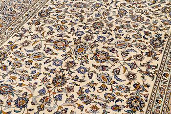 A carpet, Kashan, approximately 344 x 237 cm.