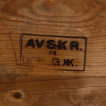 BOCKBORD, 1800-tal, kunglig proveniens.