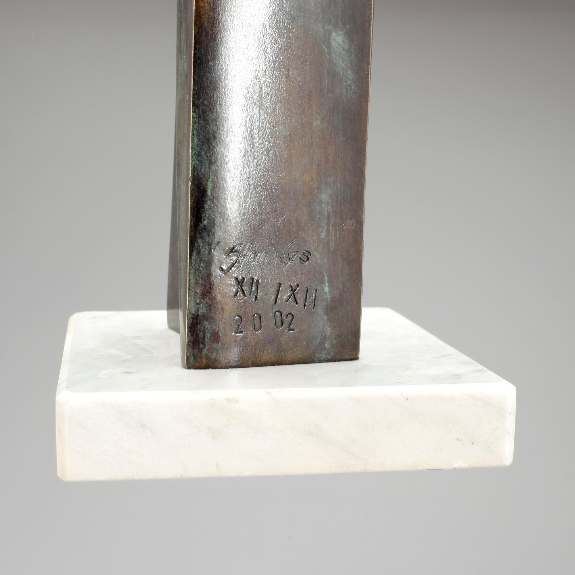 STAN WYS, skulptur, signerad och numrerad XII/XII, daterad 2002.