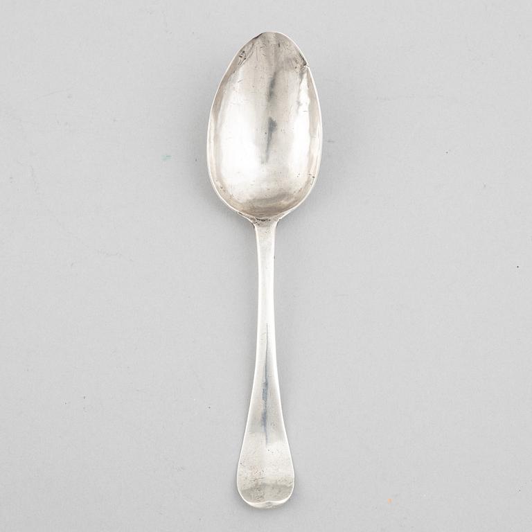 Råttsvanssked, silver, troligen Norge, 1700-tal.