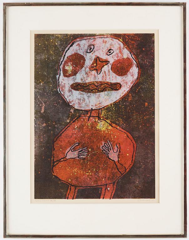 Jean Dubuffet, "Personnage au costume rouge".