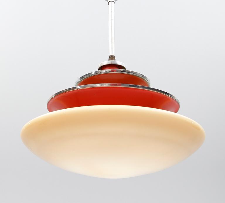 TAKLAMPA, art déco, 1900-talets första kvartal. Höjd ca 48 cm.