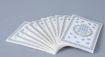 CRÉMEKOPPAR, 11 st, porslin, Rörstrand, sent 1900-tal.