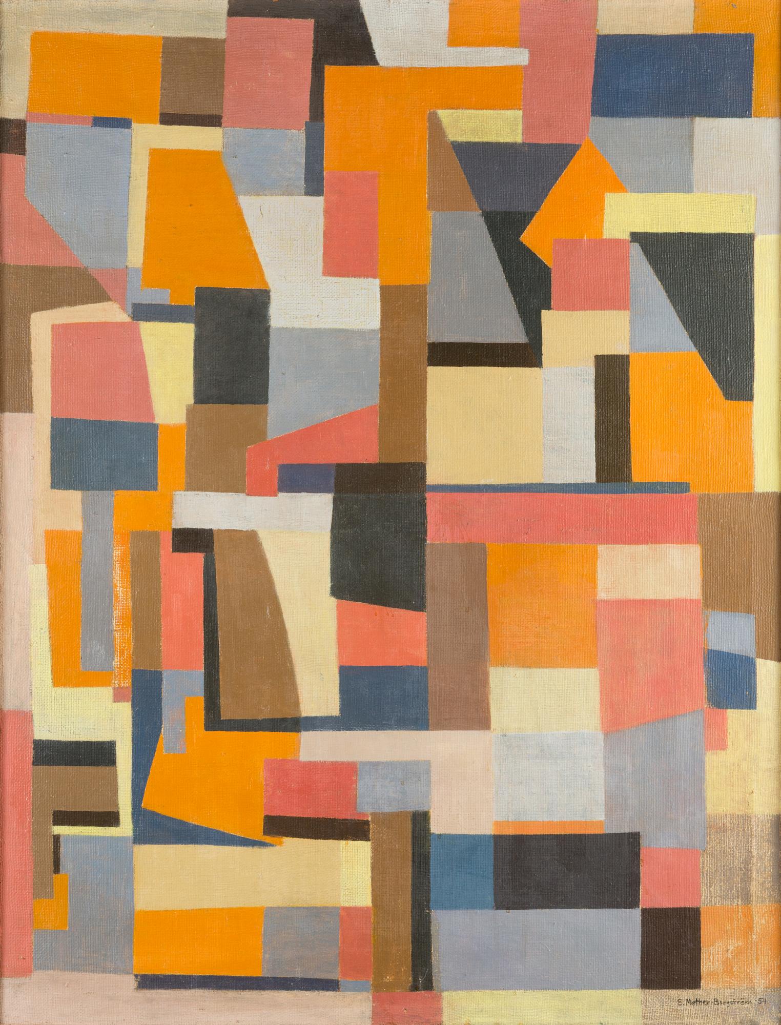 Ernst Mether-Borgström, "Orange Komposition".