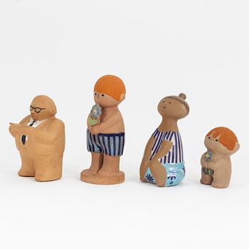 Lisa Larson, a set of four stoneware figurines, Gustavsberg.