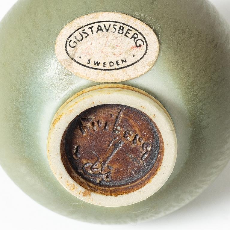 Berndt Friberg, miniature vases, eleven pieces, stoneware, Gustavsberg Studio 1960s/70s.