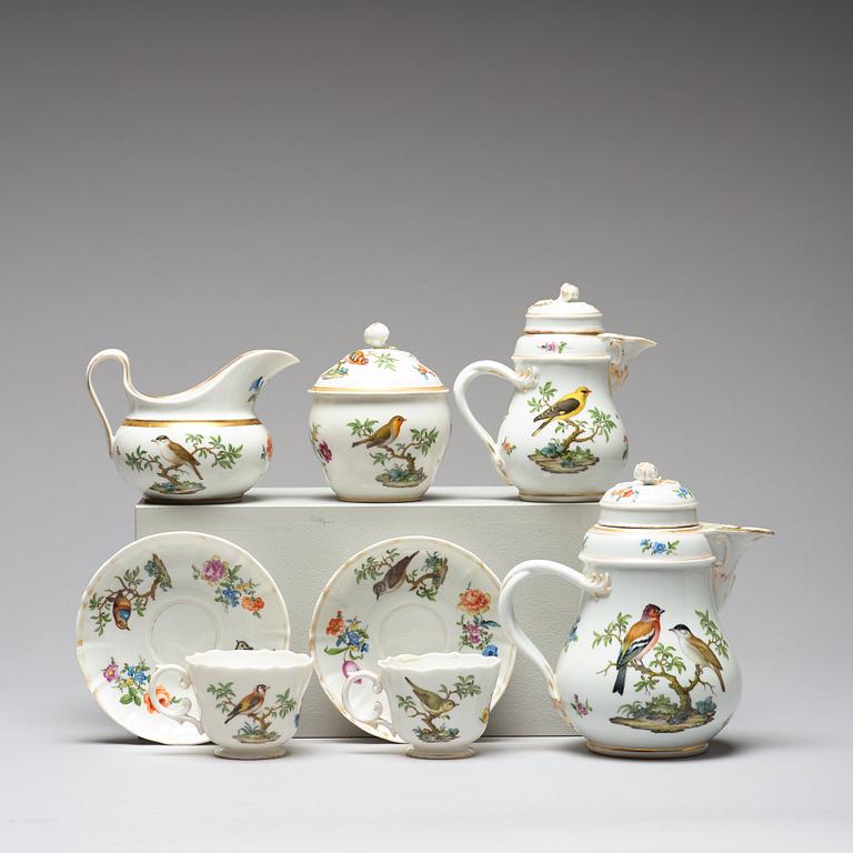 A Meissen Tete a Tete service, 19th Century. (6 pieces).