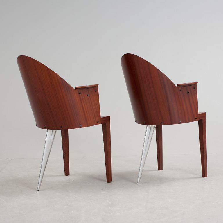 KARMSTOLAR, ett par. "Royalton" Philippe Starck, Frankrike, Aleph.
