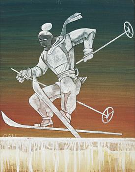 374. Gösta Adrian-Nilsson, A skier.