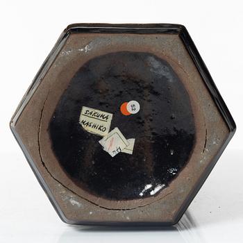 Totaro Sakuma, tillskriven, vas, Mashiko, Japan, 1900-tal.