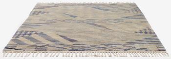 Barbro Nilsson, a carpet, 'Sandbotten', knotted pile, c. 215  x 186 cm, signed AB MMF BN.
