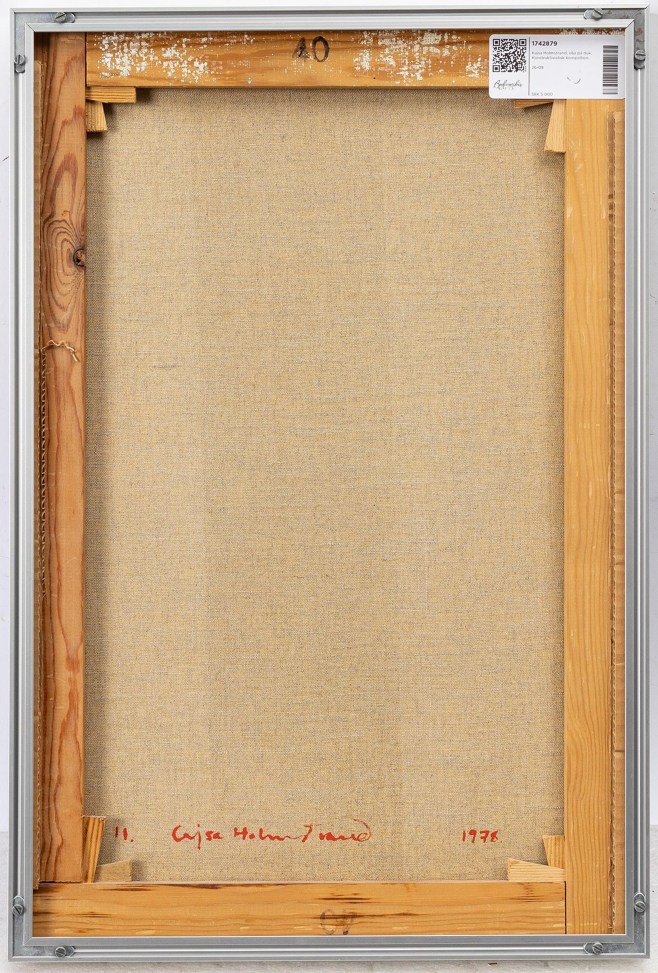 Cajsa Holmstrand, Utan titel.