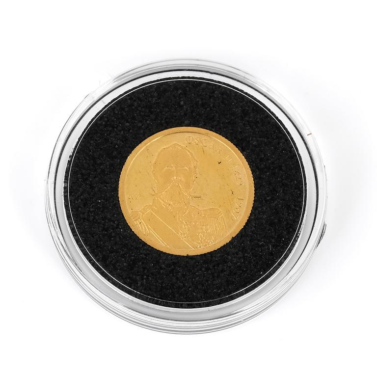 GULDMYNT, 24 K, 10 Dollars, Cook Islands, 2009. Ca 1 gram.