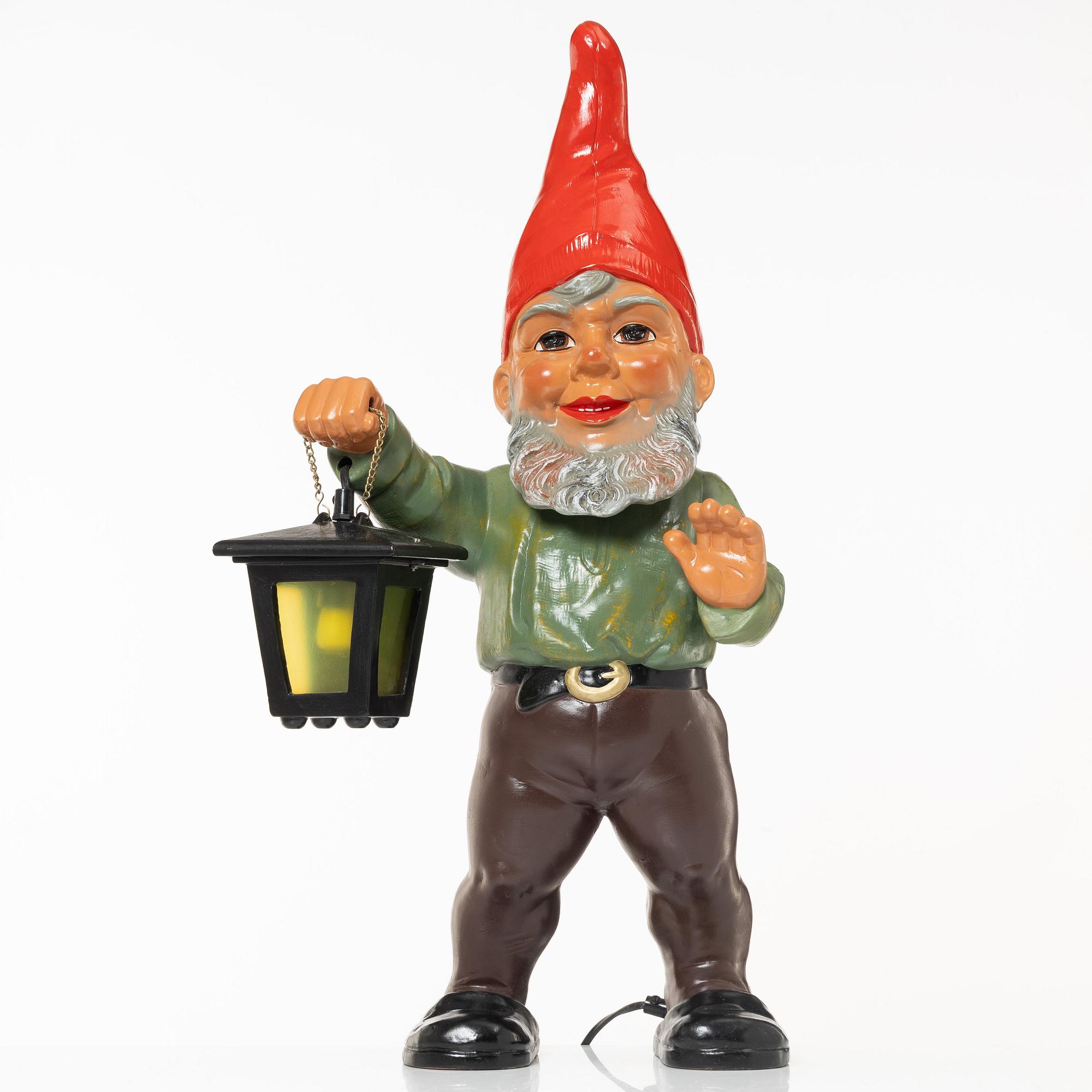 Heissner, troligen, tomte med lykta, Tyskland, 1900-talets andra hälft.