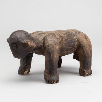 A ANIMAL SHAPED STOOL. West Africa.