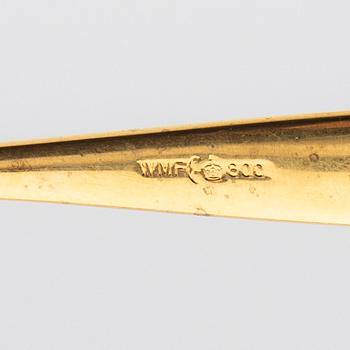 Cutlery 24 pcs WMF (Württembergische Metallwarenfabrik) gilded silver.