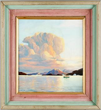 EMANUEL AAGE PETERSEN, olja på duk, signerad.