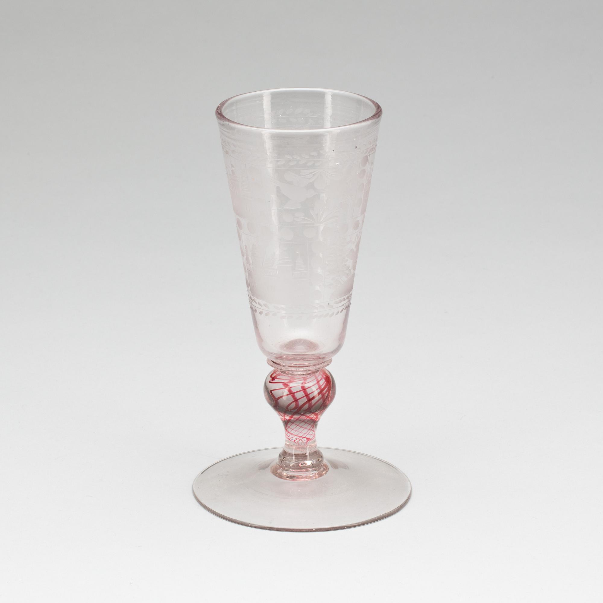 POKALGLAS. Böhmen, 1700-tal.