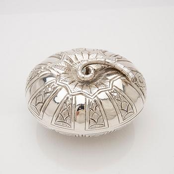 Ask med lock, sterling silver, Mexiko.