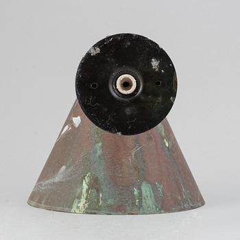 Hans-Agne Jakobsson, vägglampa, "Tratten", Markaryd, 1960-tal.