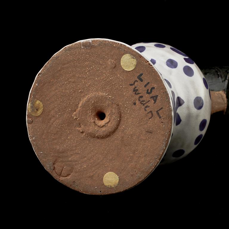 FIGURIN, stengods, "Samhällsdebatten", Lisa Larson, Gustavsberg.