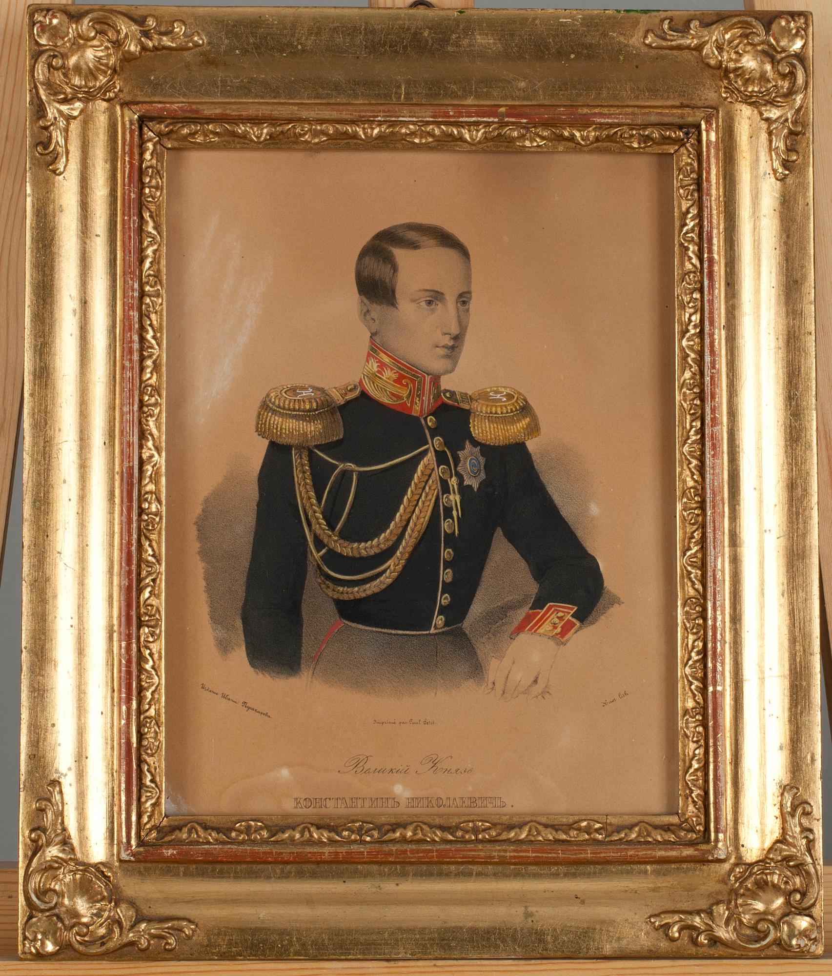 LITOGRAFIER, 2 st, Ryssland 1800-talets mitt.