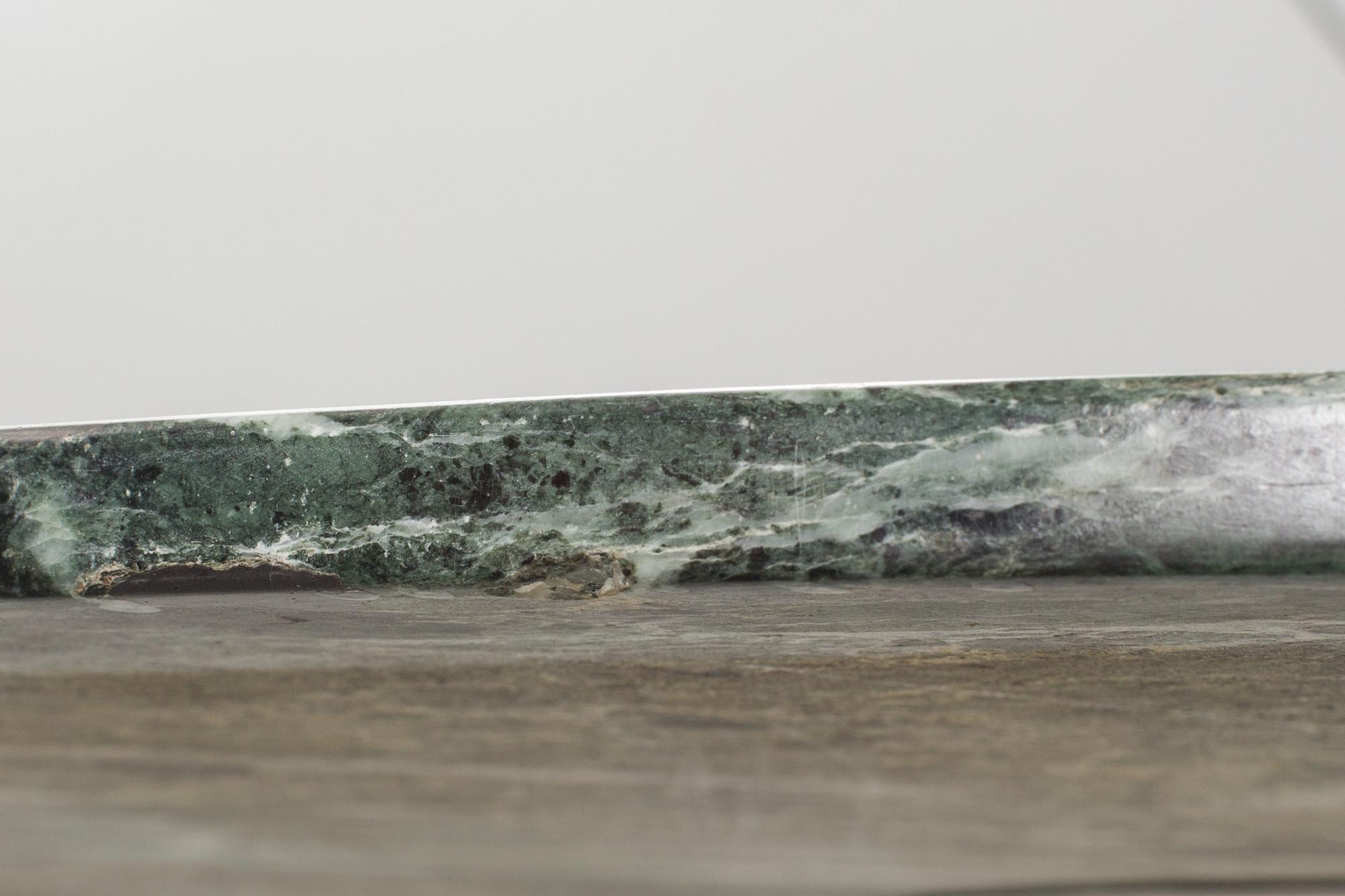 A PASTOE MARBLE TOP DINNER TABLE, 1970/80's.