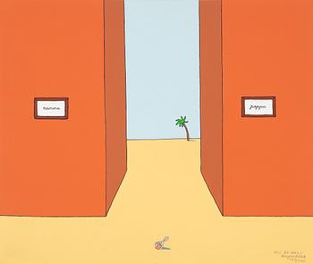 Marie-Louise Ekman, färgserigrafi, 1971, signerad 143/150.