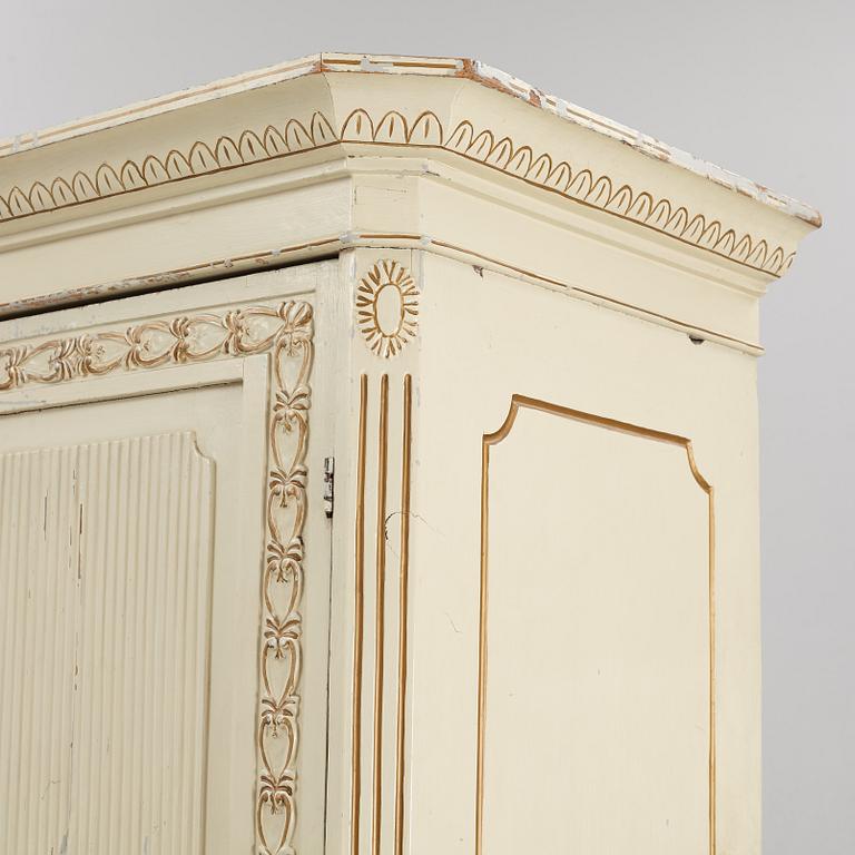 A late Gustavian cabinet, early 19th century.