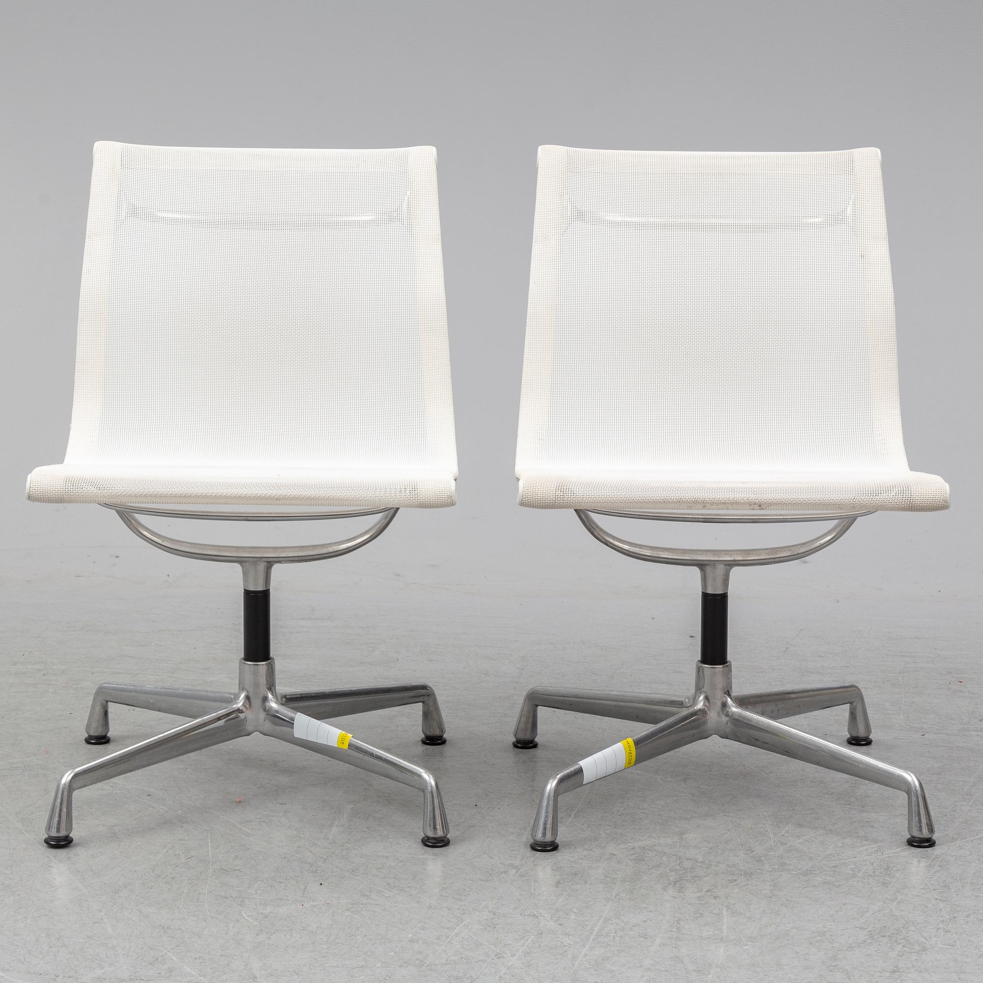 CHARLES & RAY EAMES, a pair of 'EA 101' chairs, Vitra.