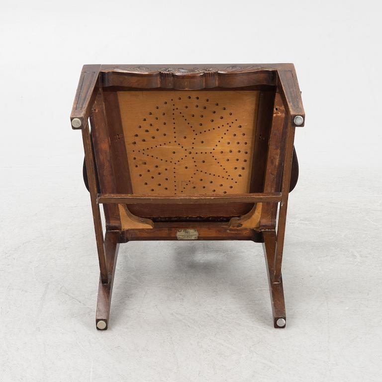 A Chippendale-style armchair, early 20th century.