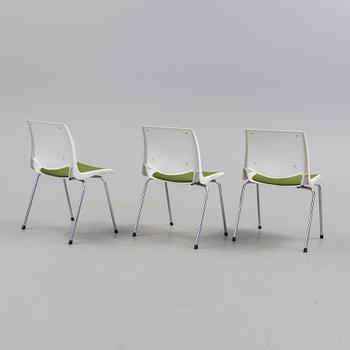 BENDT WINGE, a set of three chairs, Norway, 1970s.