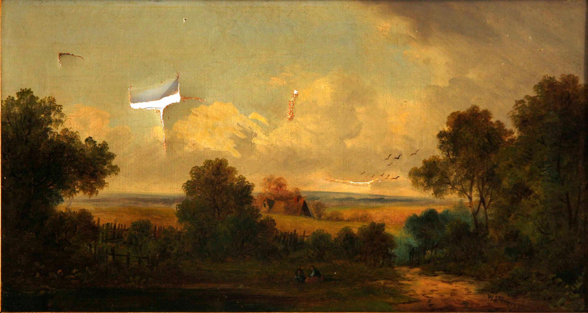 OKÄND KONSTNÄR, sign W.S. Henry, England, 1800-tal.