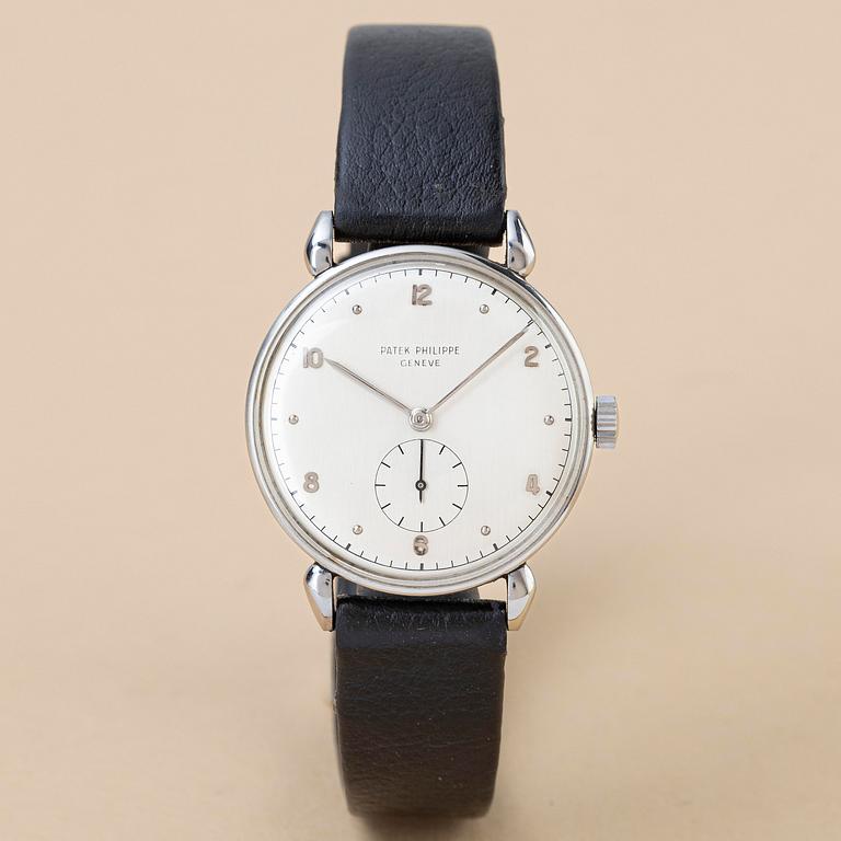 Patek Philippe, "Teardrop Lugs", "Steel Case", ca 1946.