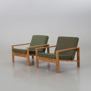 SVANTE SKOGH, A PAIR OF EASY CHAIRS BY ENGENS MÖBELFABRIK ÖRKELJUNGA 1960'S.