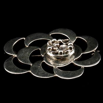 BROSCH, sterlingsilver, Sven-Erik Högberg, Göteborg, 1987. Vikt 12 g.