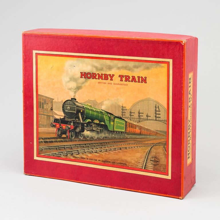 TRAIN-SET, "Hornby train" No. 0 Passenger Train TS407, Meccano Ltd. Liverpool, 1930s.