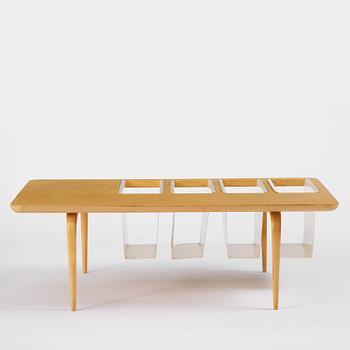 Bruno Mathsson, a magazine table, Firma Karl Mathsson, Värnamo, 1964.