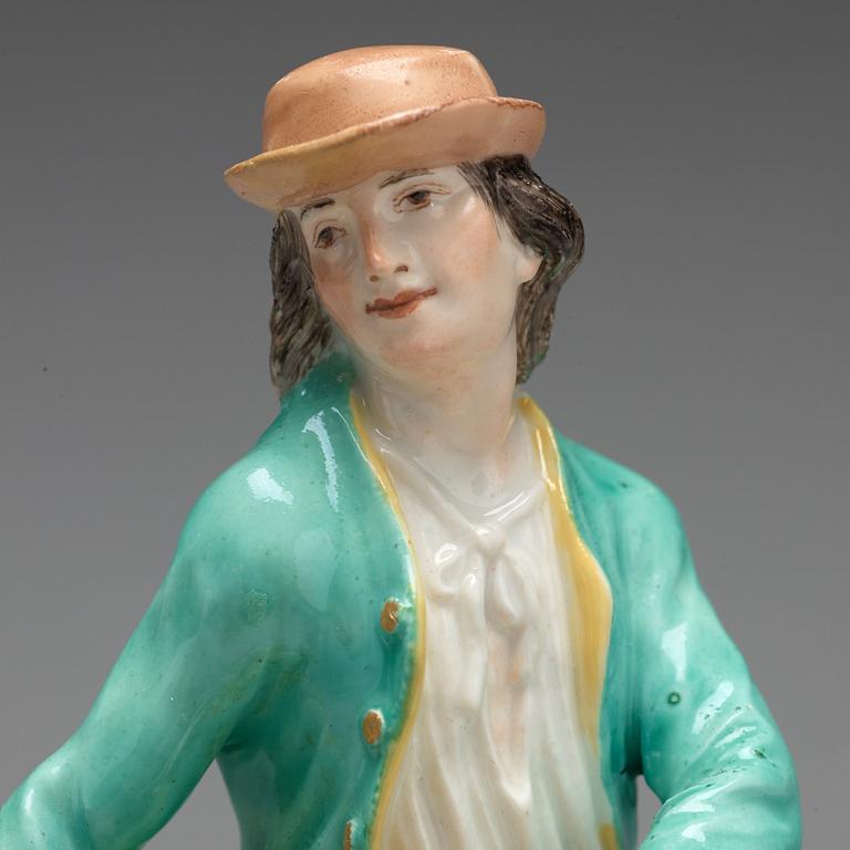 Two Meissen figurines, 18th Century.