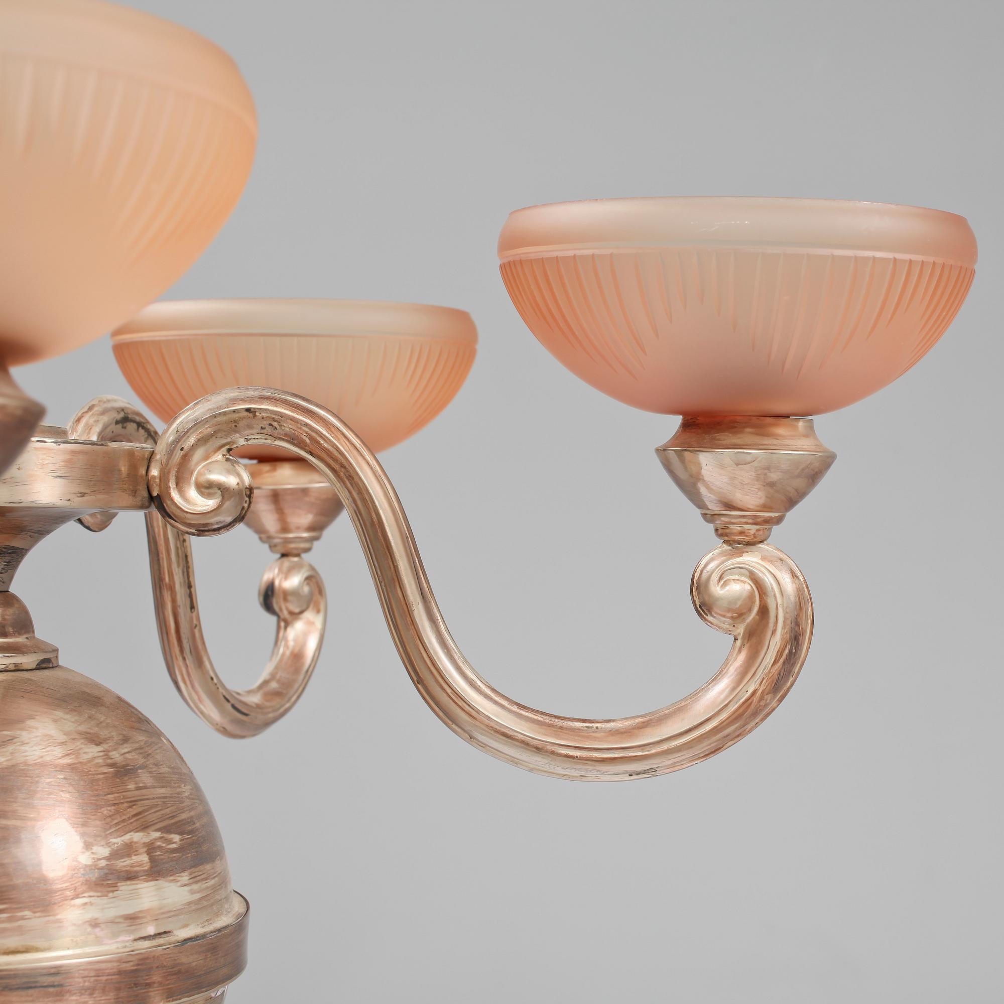 TAKLAMPA, 1900-talets andra kvartal. Höjd 72 cm.