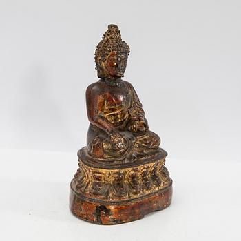 Buddha, brons, troligen sen Ming (1368-1644).