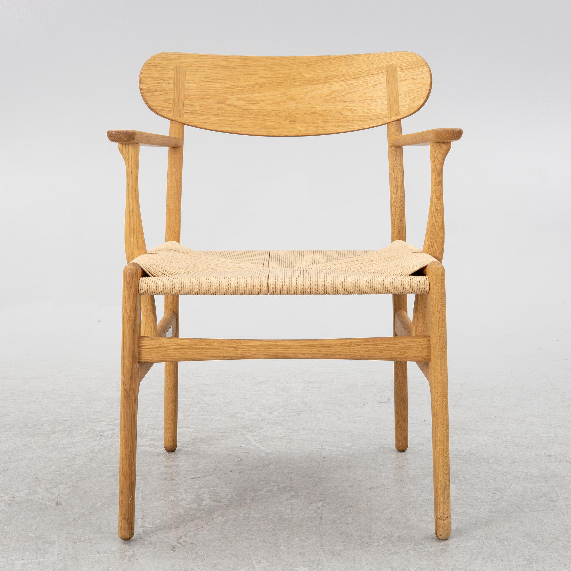 Hans J. Wegner, a CH26 chair, Carl Hansen & Son, Denmark, 21st century.
