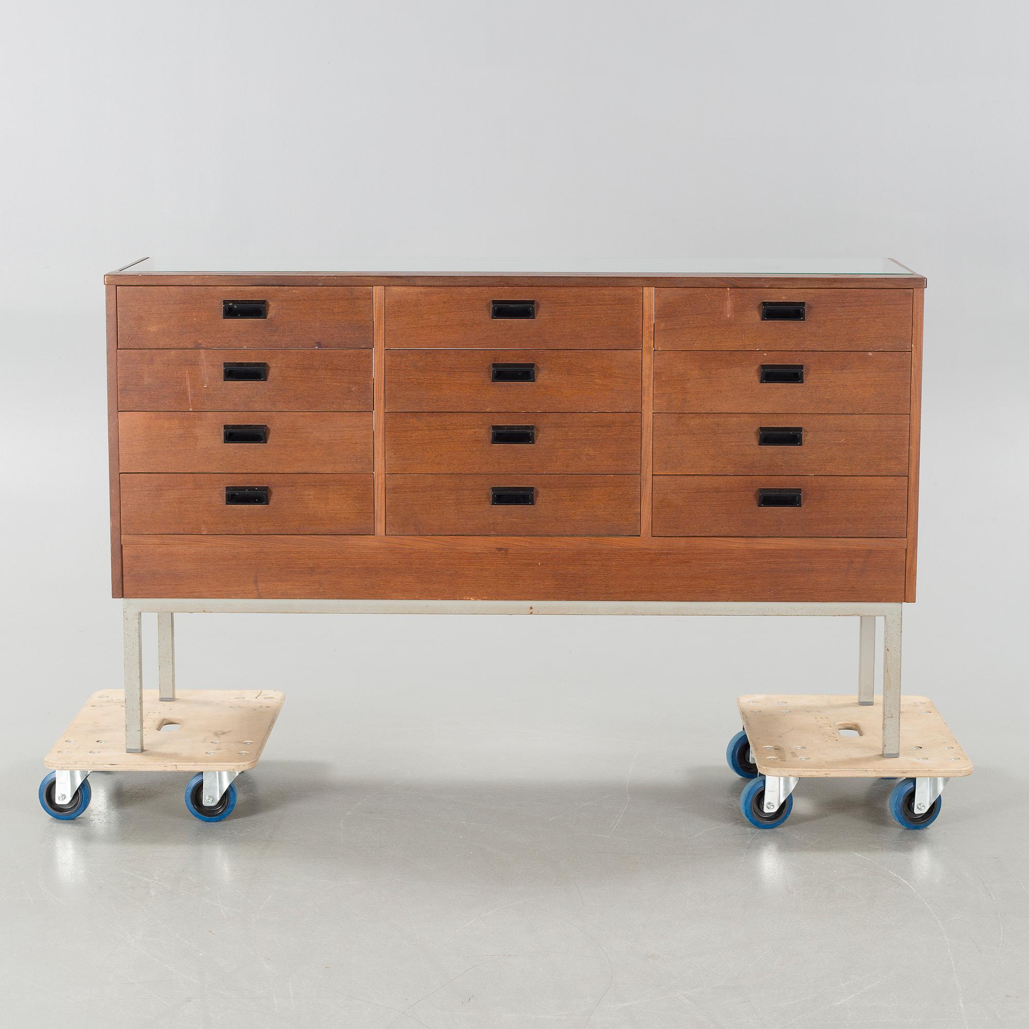 A circa mid 20th century store counter.