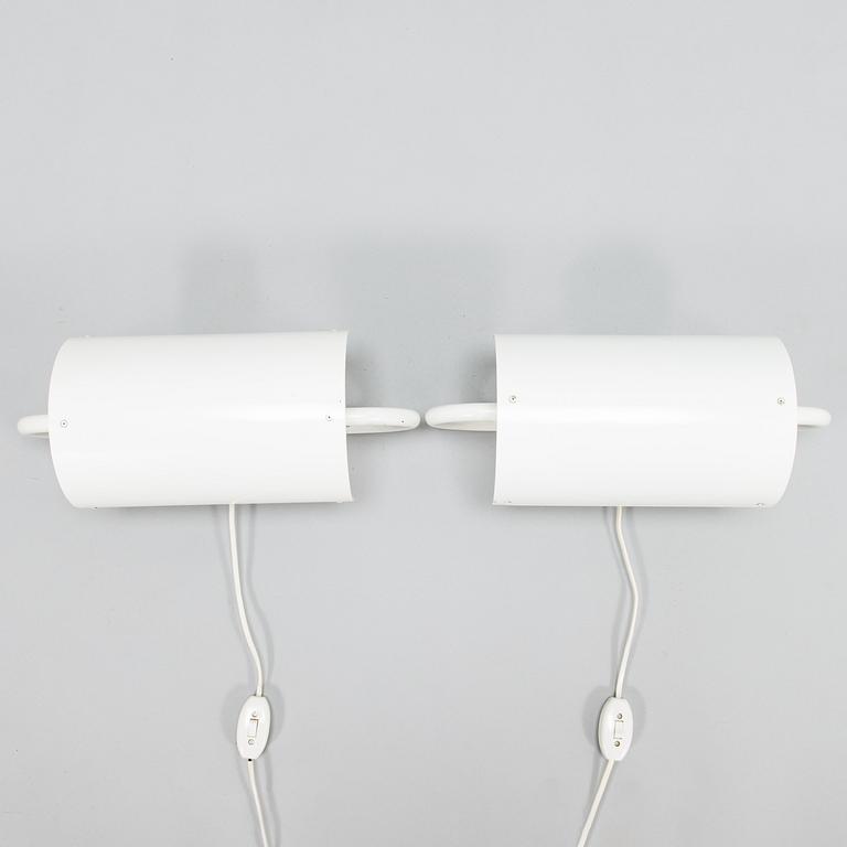 Ben Af Schulten, A pair of late 20th century 'BS912' wall lights for Metallimestarit, Finland.