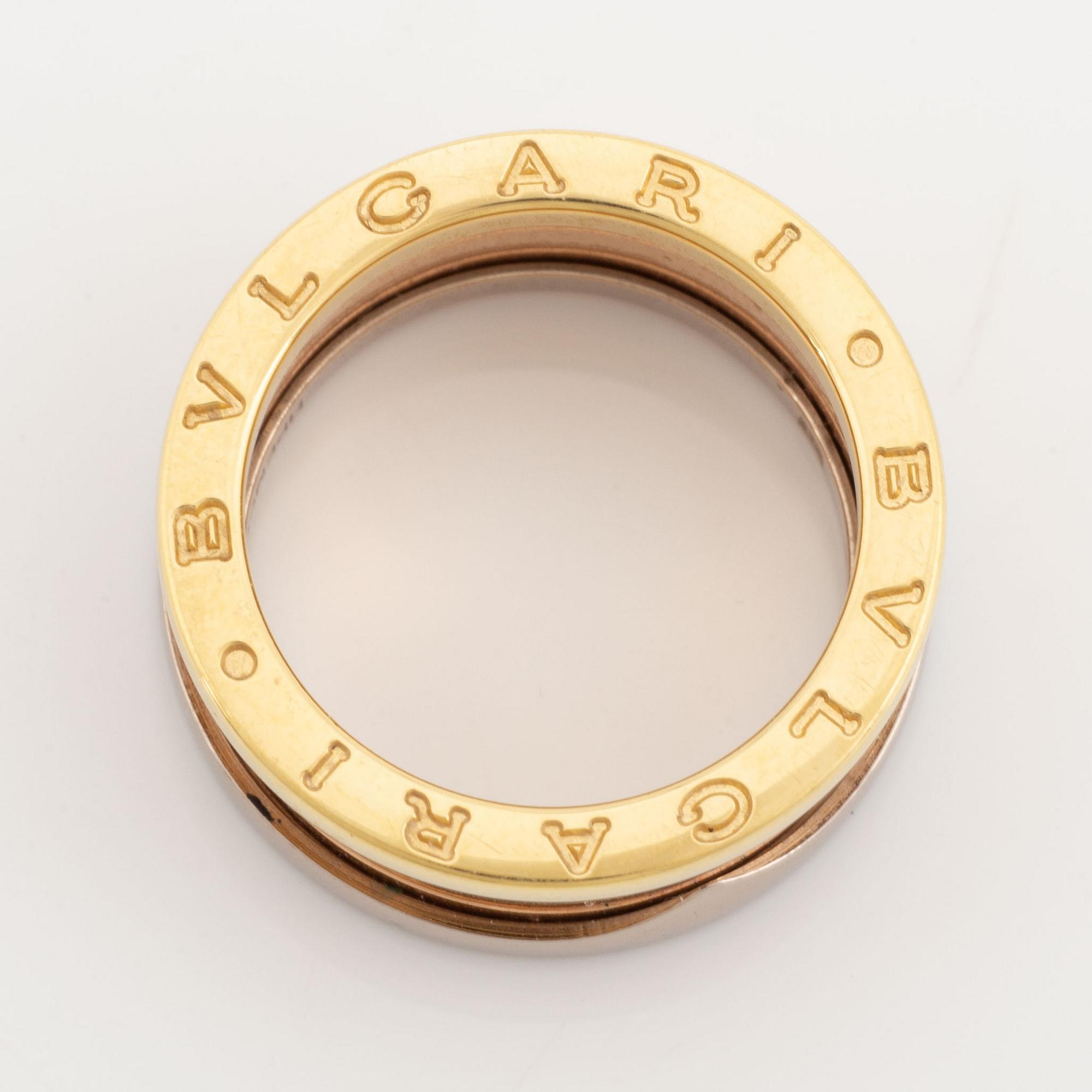 Bulgari, ring, B.zero1. 18K guld i tre färger.