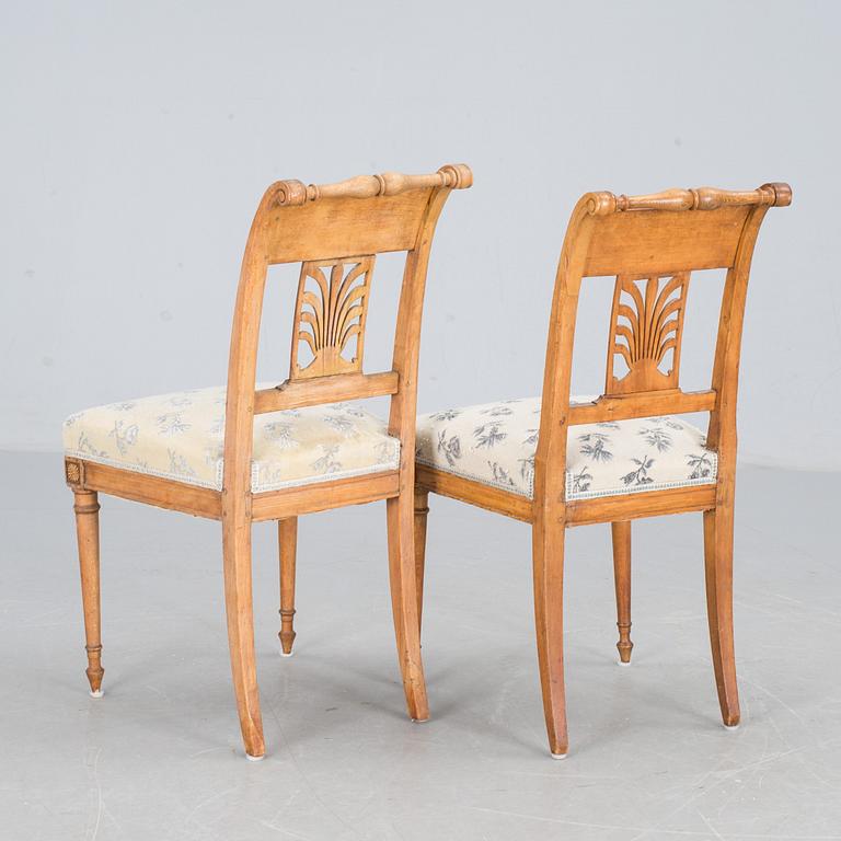 STOLAR, ett par, Louis XVI, 1800-tal.