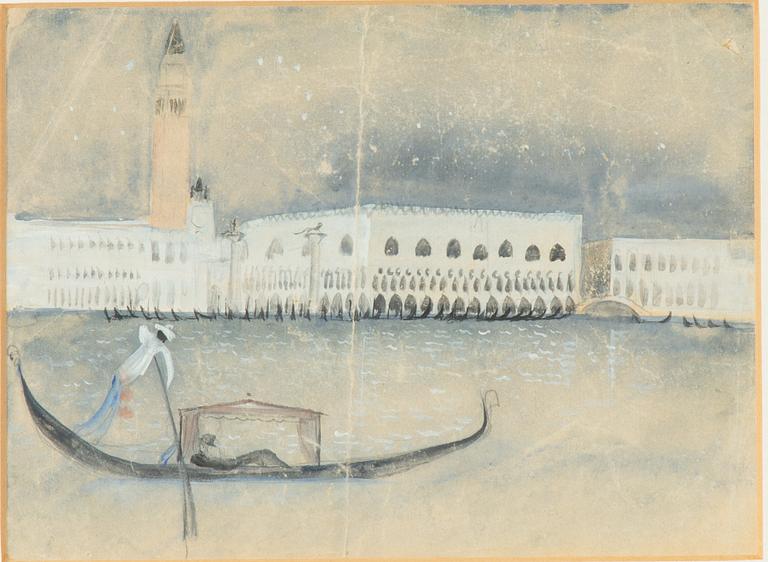 Einar Jolin, Gondol, Venedig.