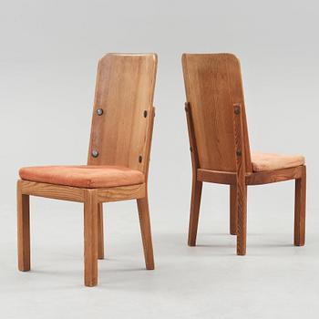 A pair of Axel Einar Hjorth 'Lovö' pine chairs, Nordiska Kompaniet, 1930's.