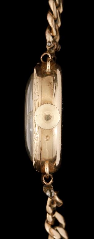 ARMBANDSUR, dam. Exakt. ur i  14K guld.