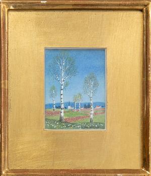 Oskar Bergman, Spring Birches.